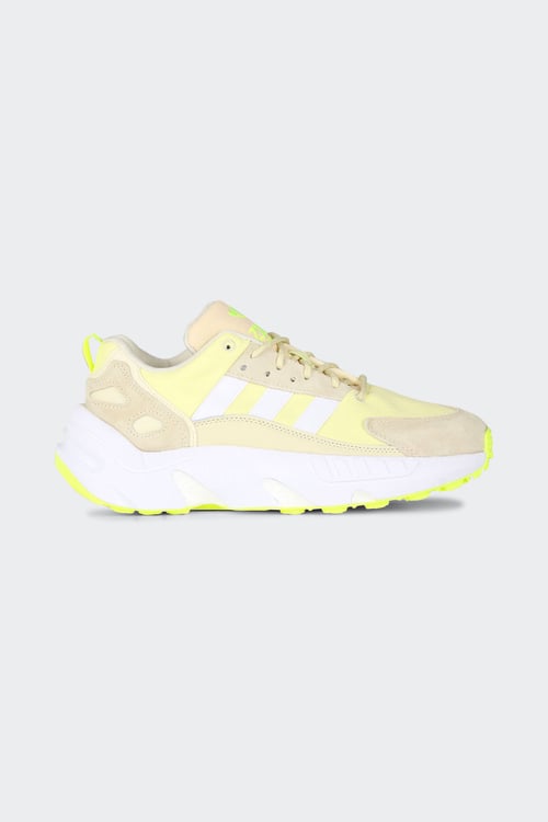 Basket adidas top jaune femme