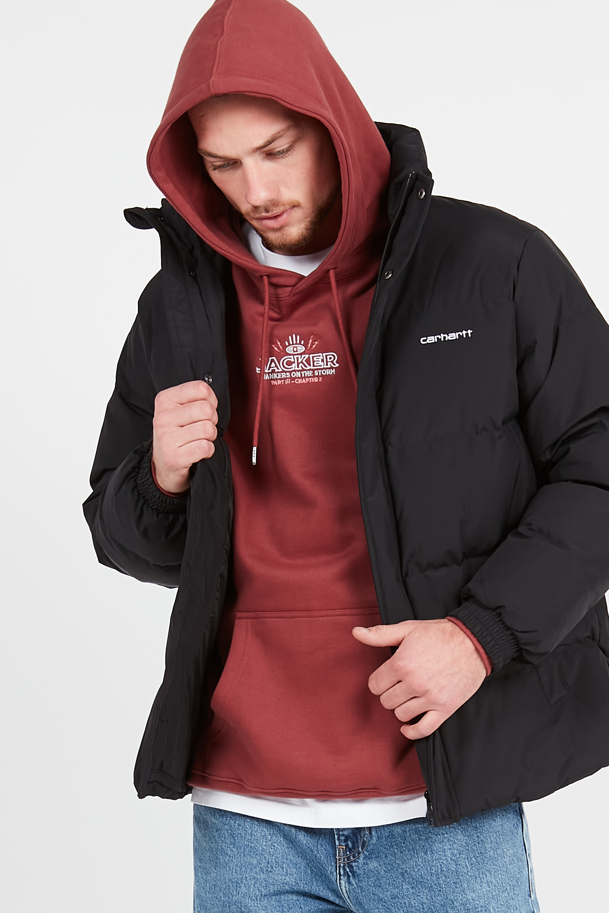 Doudoune ?� Col Montant Noir Carhartt Wip - Homme | Citadium