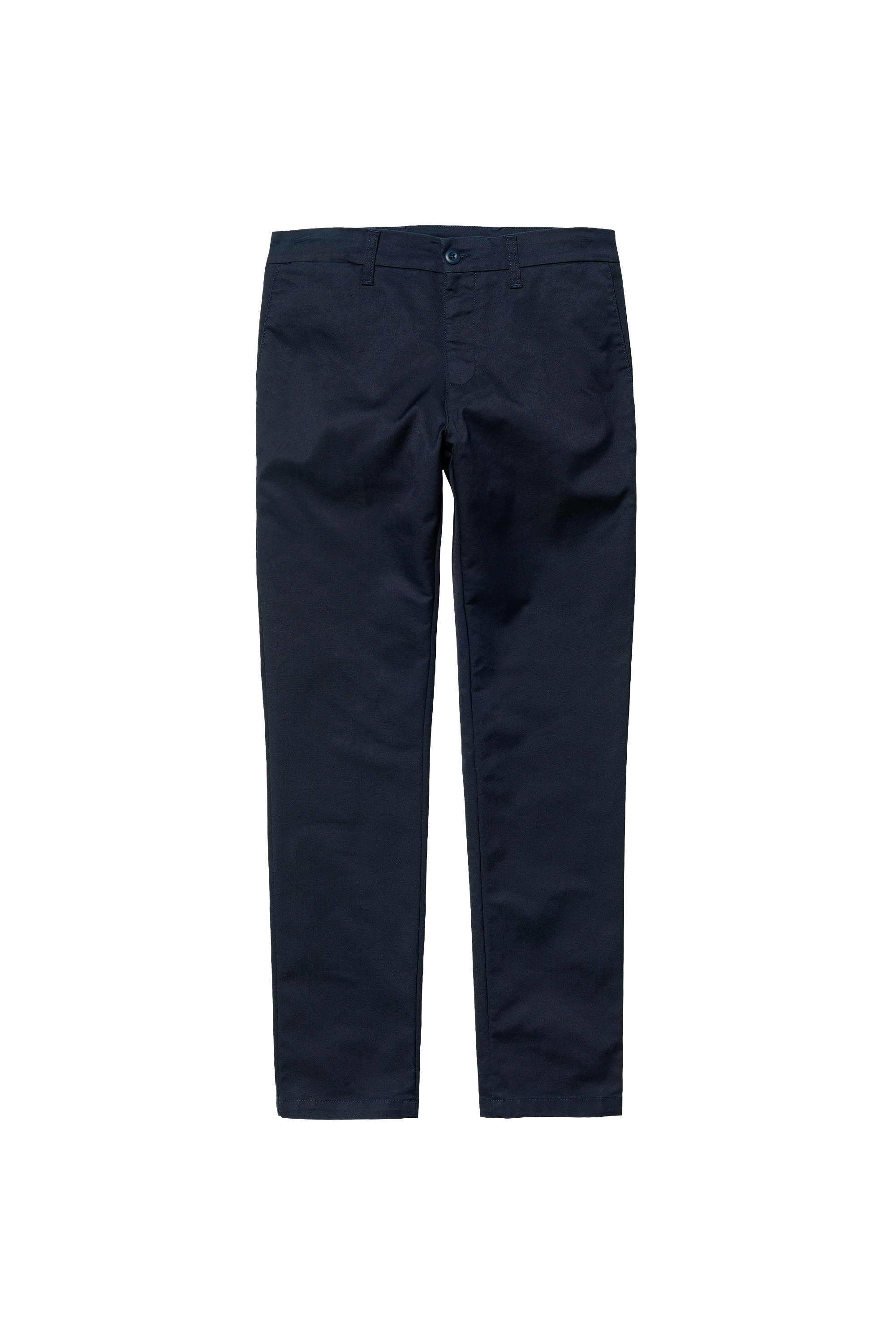 Pantalon droit crop Coton Carhartt pour homme en coloris Bleu élégants et chinos Pantalons casual Homme Vêtements Pantalons décontractés 