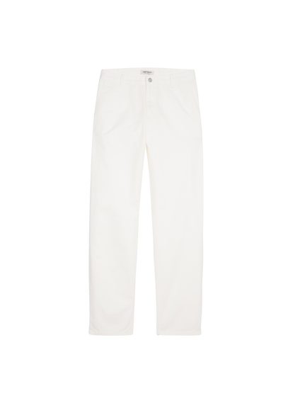 CARHARTT WIP Pantalon droit en coton Blanc