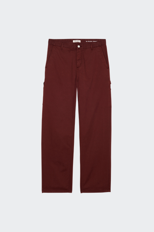 CARHARTT WIP Pantalon droit en coton Marron