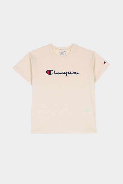 Tee shirt champion jaune top femme