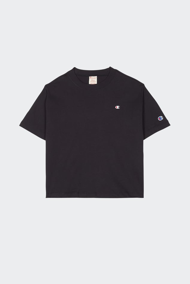 Femme spot print T shirt dress T Fenua environnementShops shirt Noir Champion