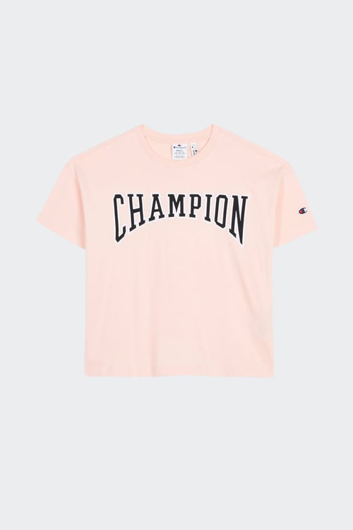 T shirt cheap champion femme rose