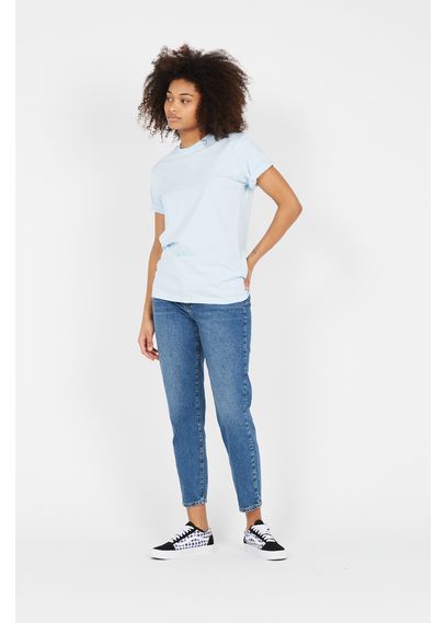 COLORFUL STANDARD Tee-shirt col rond regular-fit en coton bio Bleu