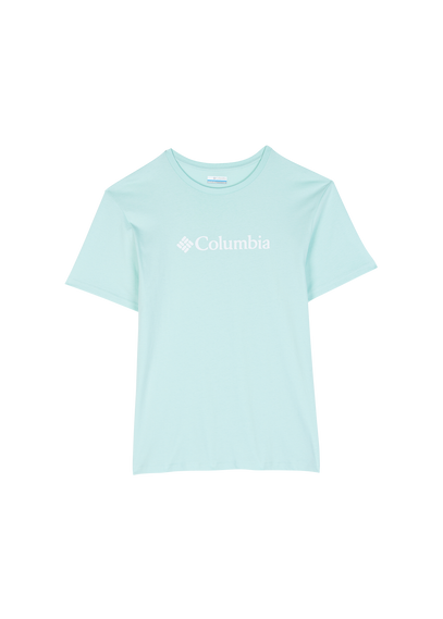 COLUMBIA Tee-shirt col rond regular fit en coton biologique Bleu