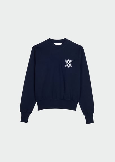 Sweat vans top femme cyan