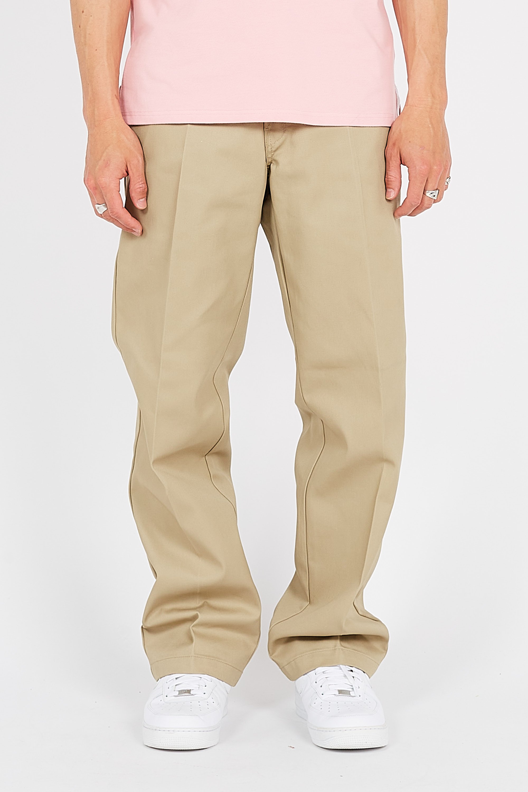 Pantalon large best sale beige homme