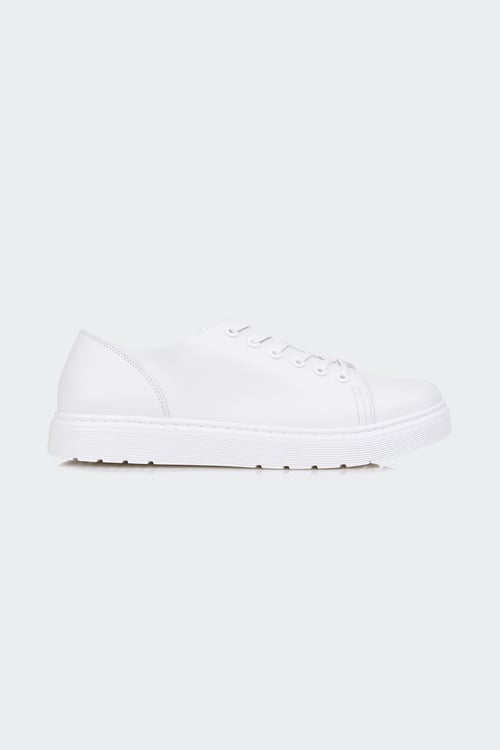 DR. MARTENS Baskets basses en cuir Blanc