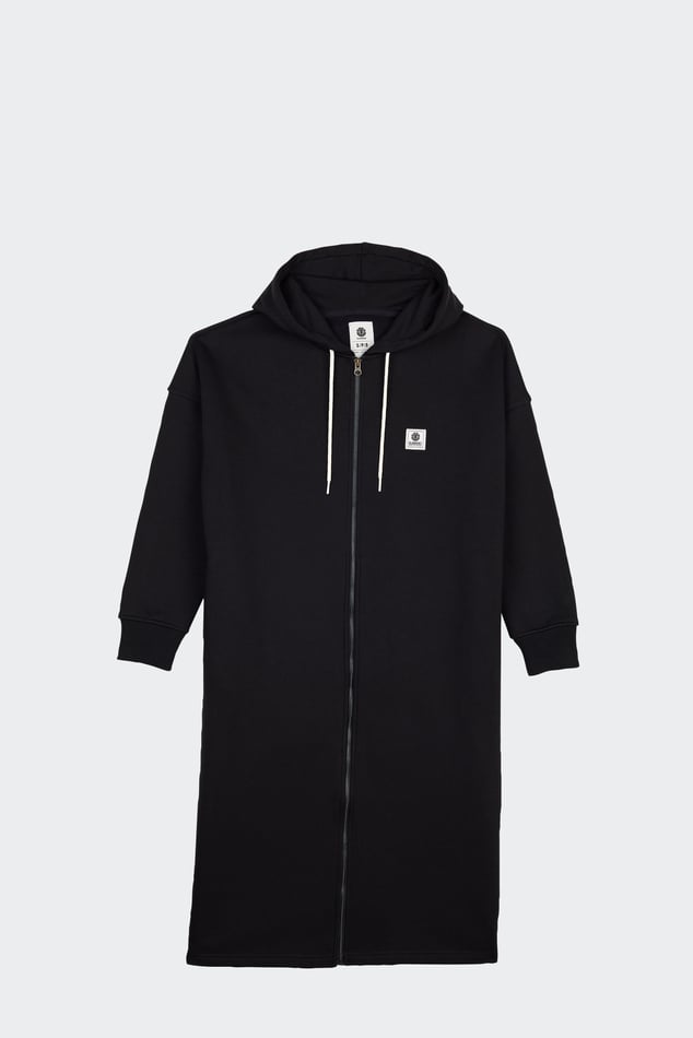 Sweat noir long femme sale