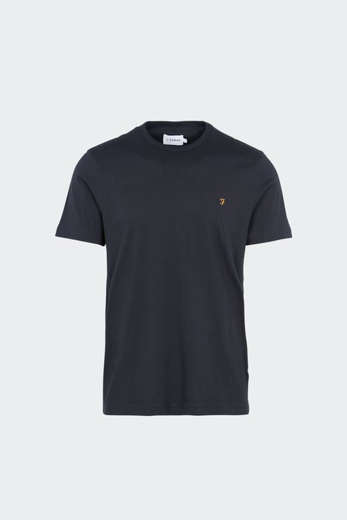 Farah T- Shirt Groves Ringer, Bleu Marine véritable, S Homme Farah T- Shirt Groves Ringer, Bleu Marine véritable, S Homme