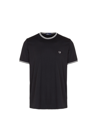 FRED PERRY Tee-shirt col rond regular-fit en coton Noir