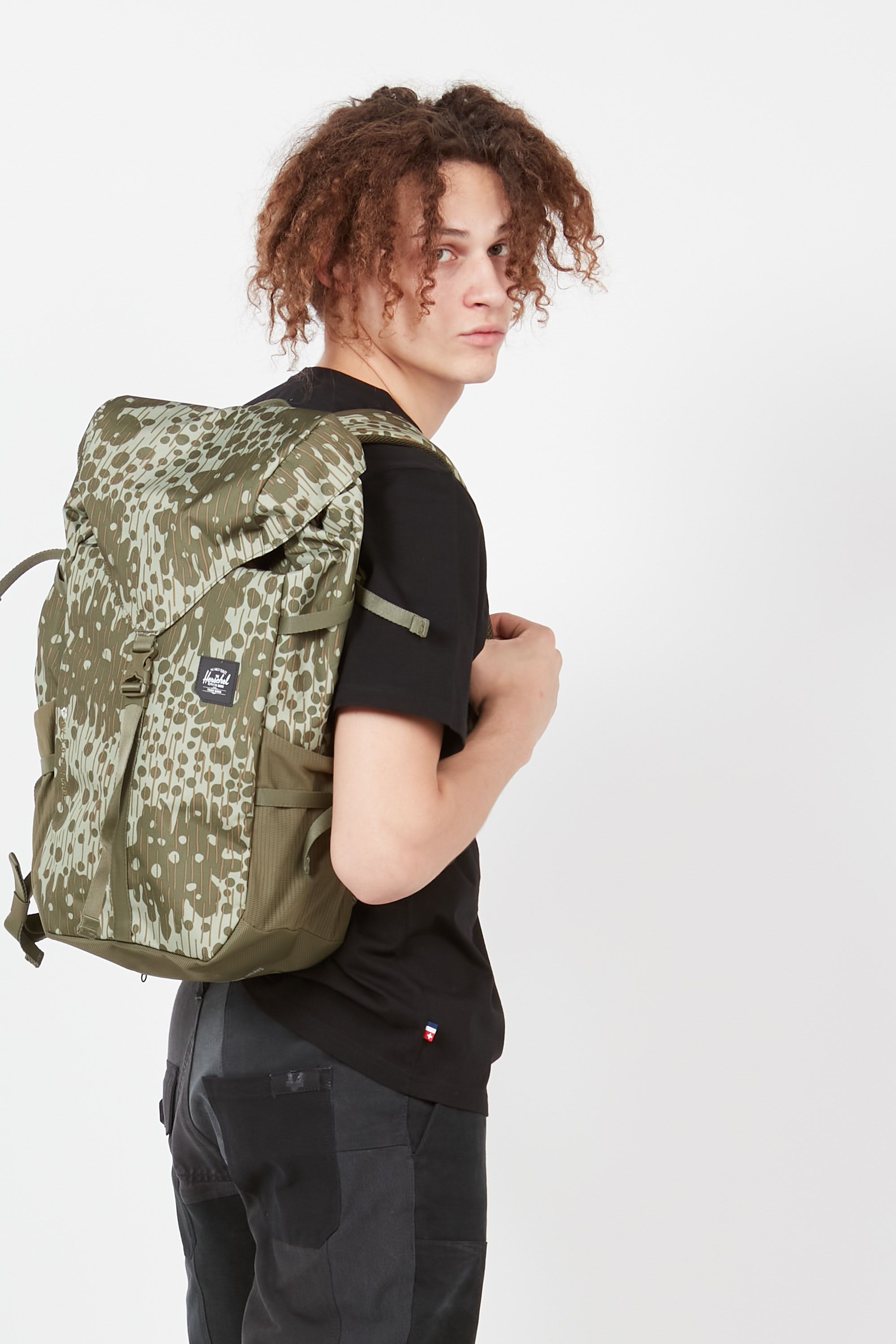 Sac Dos En Toile Avec Rabat Vert Herschel Homme Citadium