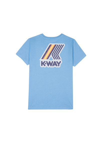 K-WAY T-shirt col rond en coton  Bleu