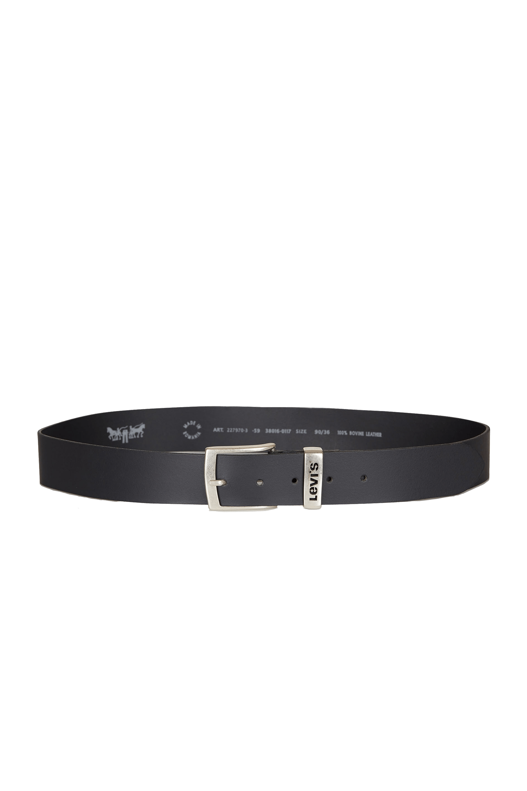 Ceinture en cuir - Taille 95 Noir