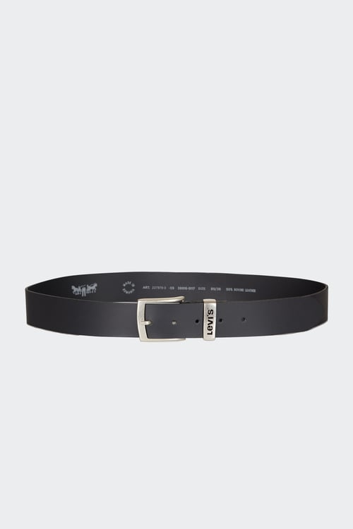 Ceinture en cuir - Taille 95 Noir