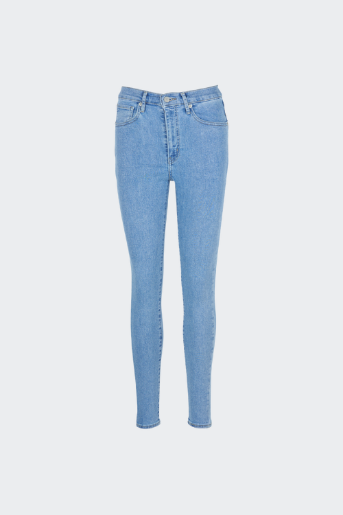 LEVI'S Jean skinny taille haute en coton mélangé Bleu
