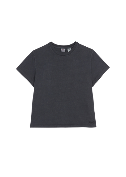 LEVI'S Tee-shirt col rond brodé en coton  Noir