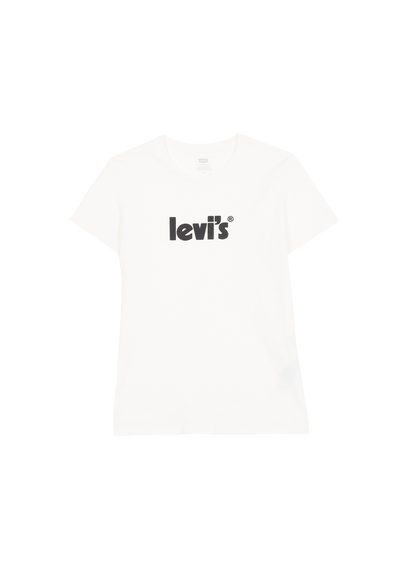 LEVI'S Tee-shirt col rond en coton  Blanc