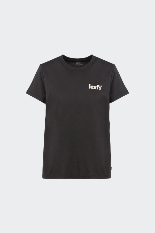 LEVI'S Tee-shirt col rond en coton Noir