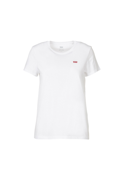 LEVI'S Tee-shirt col rond manches courtes en coton Blanc