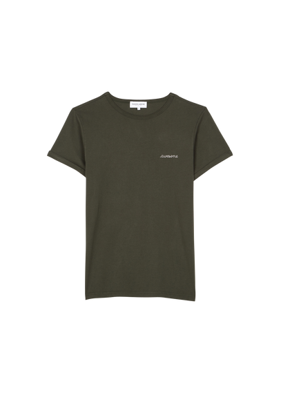 MAISON LABICHE T-shirt brodé Vert
