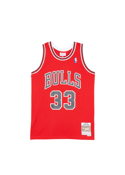 MITCHELL & NESS Swingman Jersey Chicago Bulls Road 1997-98 Scottie Pippen Rouge