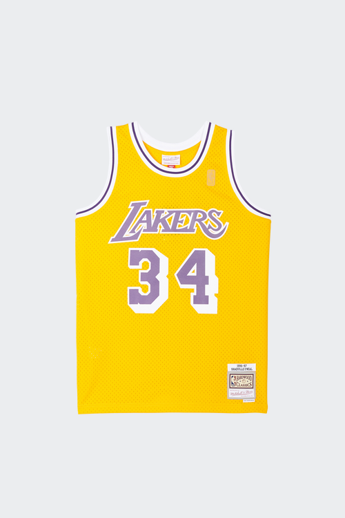 MITCHELL & NESS Swingman Jersey Los Angeles Lakers 1996-97 Shaquille O'Neal Jaune
