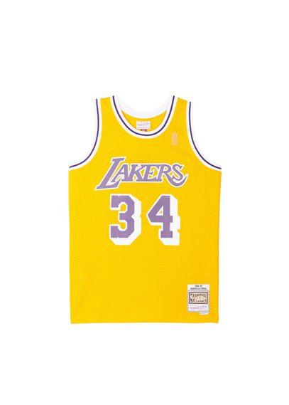 MITCHELL & NESS Swingman Jersey Los Angeles Lakers 1996-97 Shaquille O'Neal Jaune