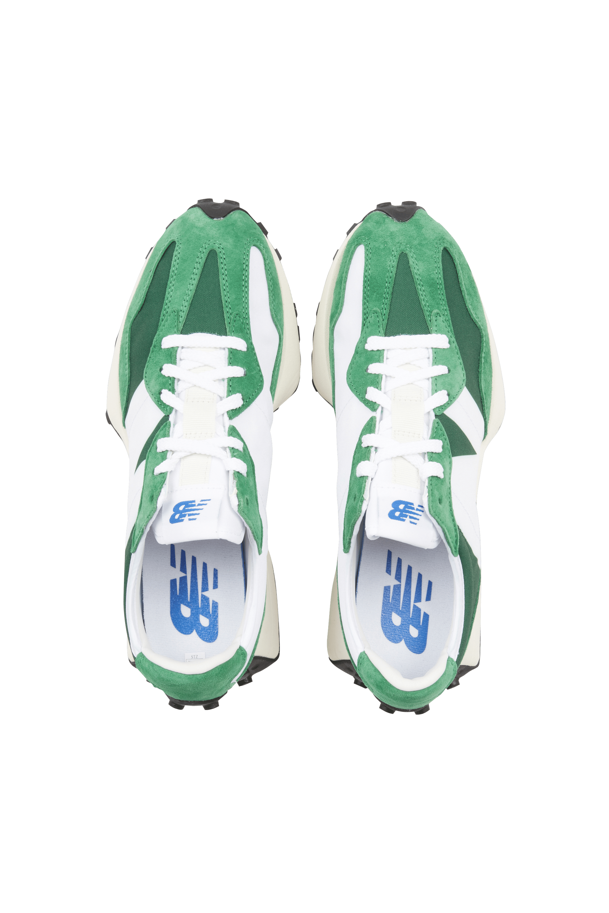 New balance 327 velours toile homme ecru vert homme | Fanny chaussures