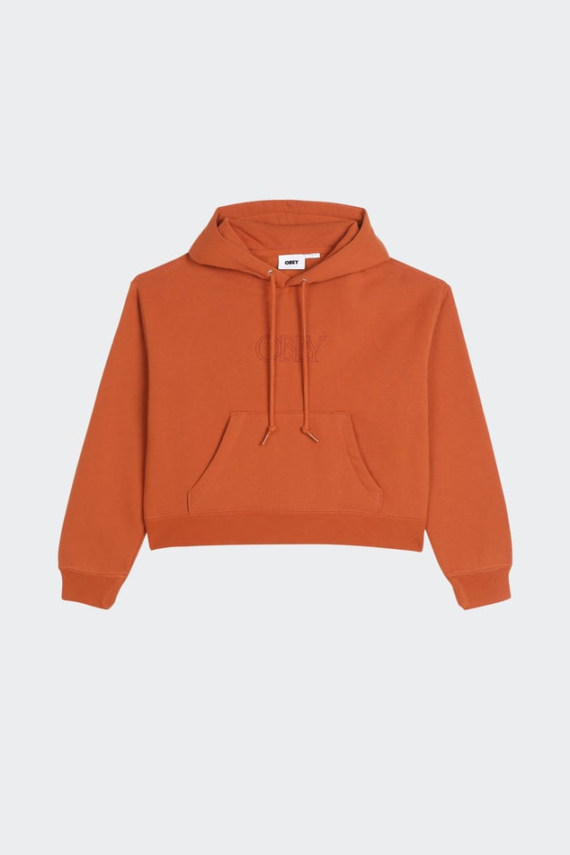 Hoodie Orange Obey Femme Citadium
