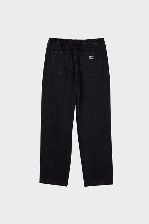 Jean droit noir homme best sale