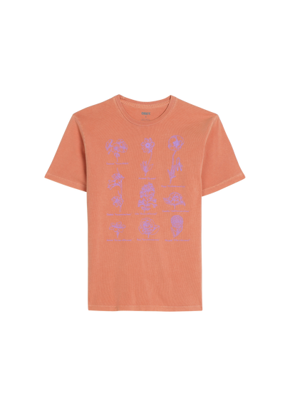 OBEY T-shirt col rond sérigraphié en coton Orange
