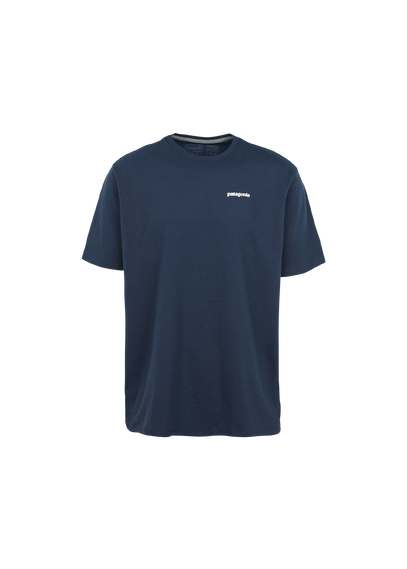 PATAGONIA Tee-shirt col rond regular-fit sérigraphié en coton mélangé Bleu