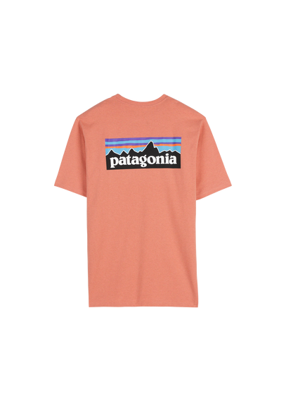 PATAGONIA Tee-shirt col rond regular-fit sérigraphié en coton mélangé Rose