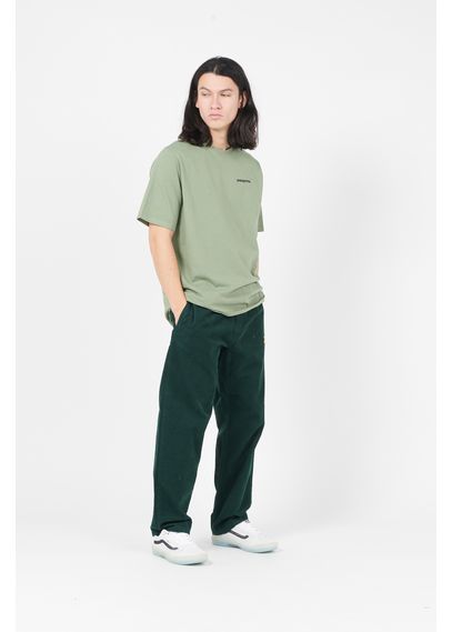 PATAGONIA Tee-shirt col rond regular-fit sérigraphié en coton mélangé Vert