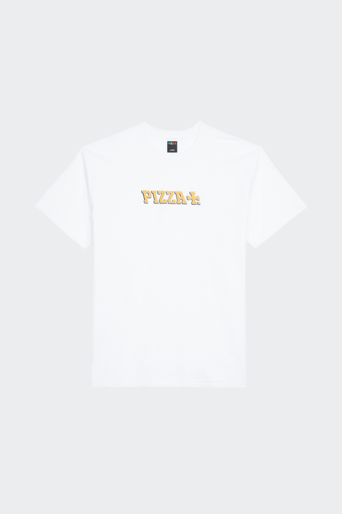 PIZZA SKATEBOARD T-shirt  Blanc