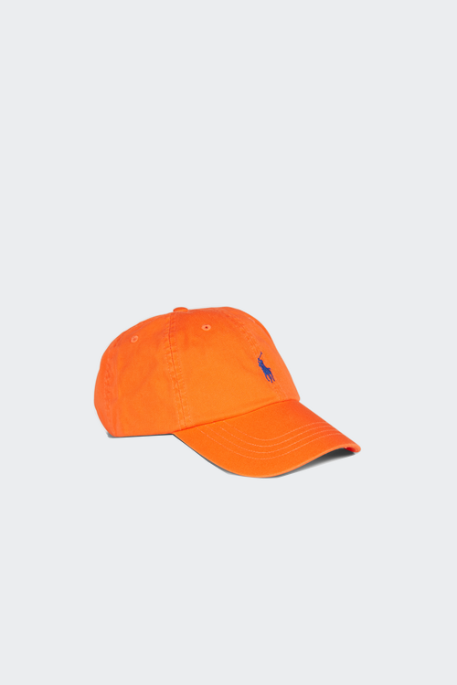 clothing caps s footwear accessories Casquette avec logo brodé en coton Orange