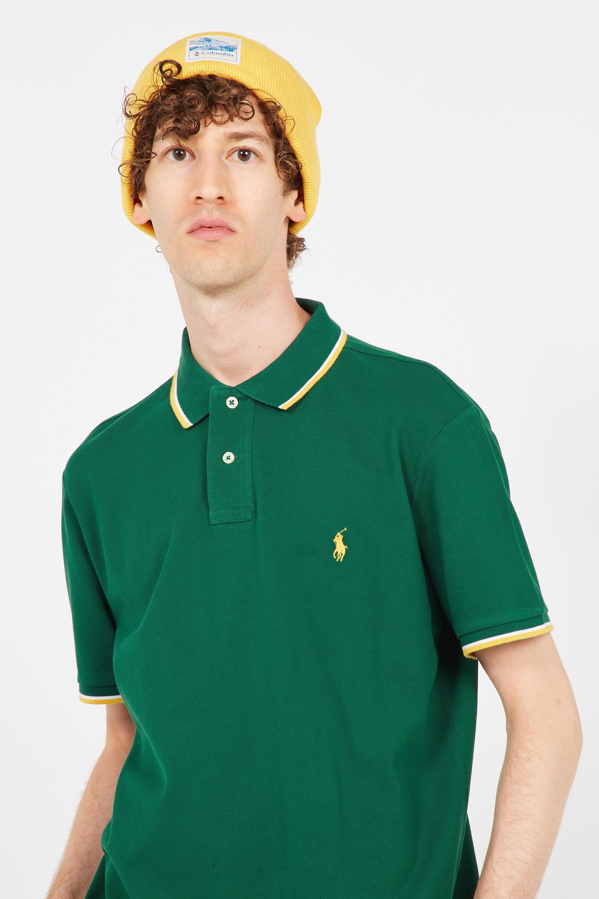 Polo à logo brodé Coton Polo Ralph Lauren pour homme en coloris Vert Homme T-shirts T-shirts Polo Ralph Lauren 