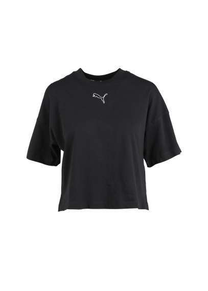 PUMA T-shirt court en coton Noir