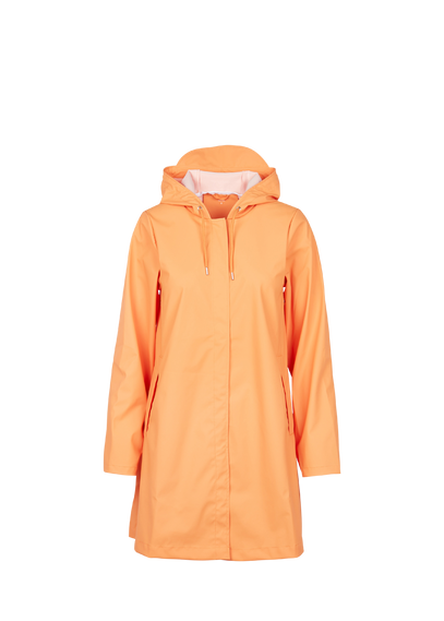 RAINS Coupe-vent imperméable à capuche Orange