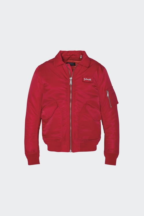 Blouson Rouge Schott Homme Extension fmedShops