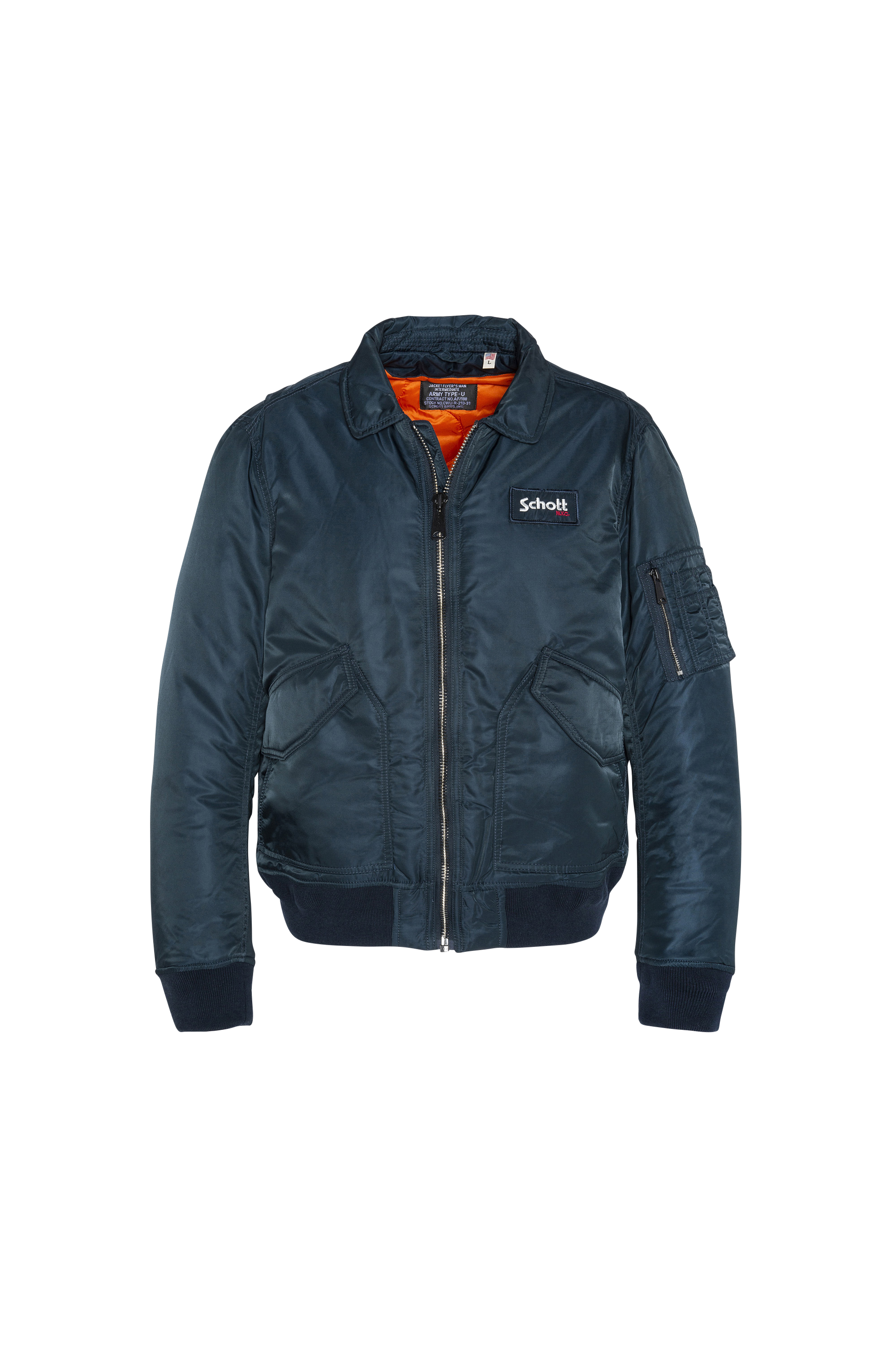 Schott - Bomber col classique regular fit - Taille S