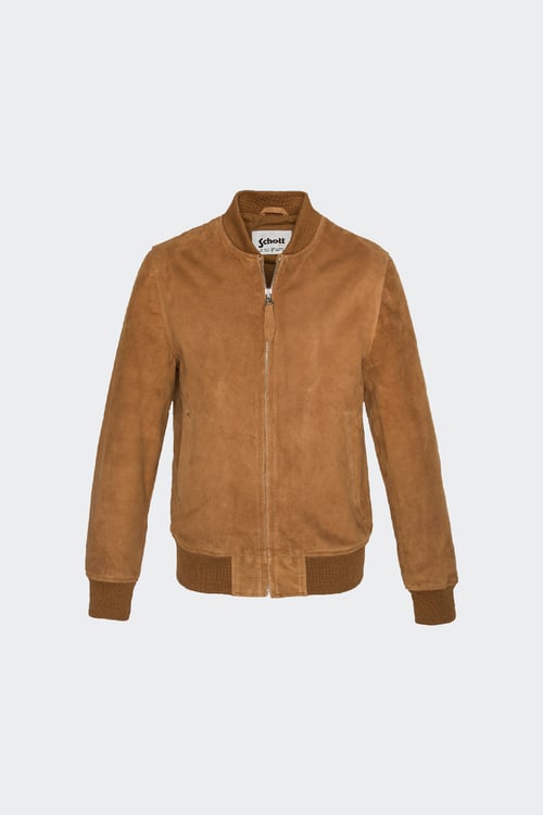 Schott Homme Blouson Taille S - Rouge