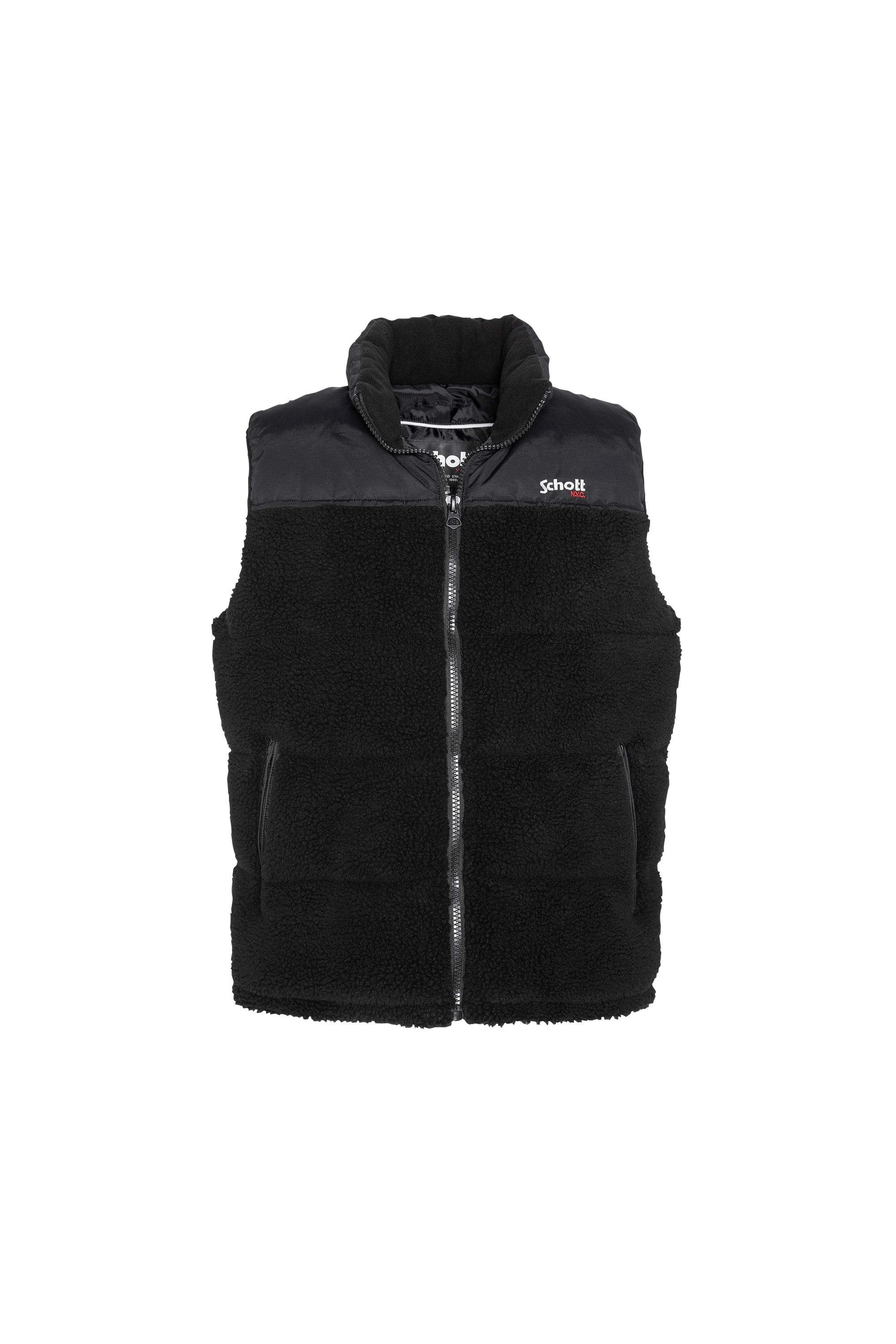 Schott Homme Doudoune sans manches Taille S - Noir