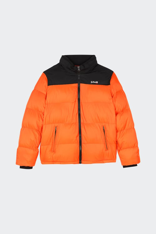 Schott Homme Doudoune Taille S - Orange