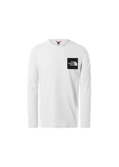 THE NORTH FACE Tee-shirt col rond manches longues avec logo Blanc