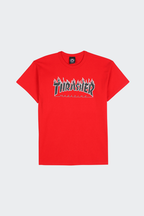 THRASHER T-shirt  Rouge
