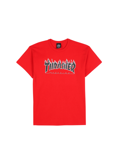 THRASHER T-shirt  Rouge
