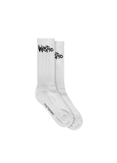 WASTED Chaussettes Blanc